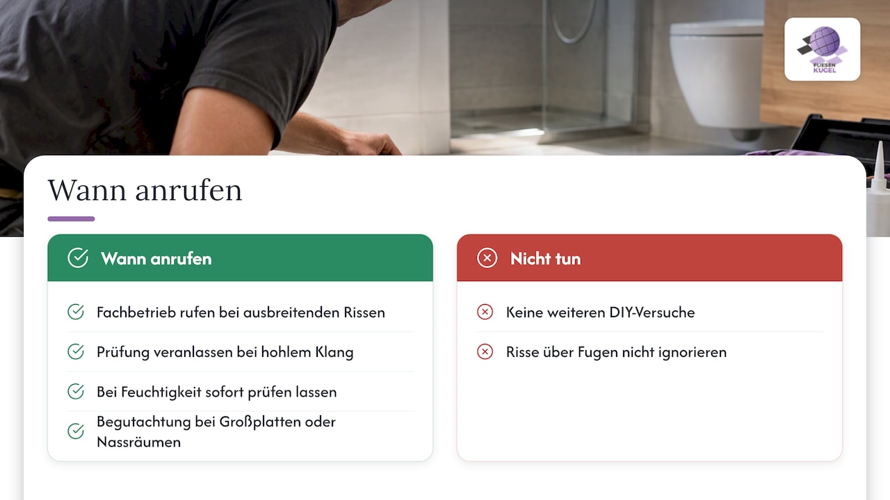 Wann lohnt sich ein Anruf bei Fliesen Kugel? — overview diagram