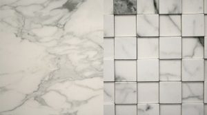 Feinsteinzeugfliesen in Marmoroptik für elegante Boden- und Wandflächen