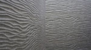 Keramikfliesen mit 3D Wellenstruktur für moderne Wandgestaltung