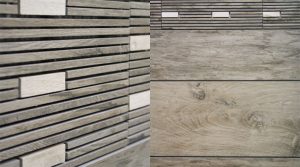 Mosaikfliesen und Fliesen in Holzoptik für natürliche Raumgestaltung